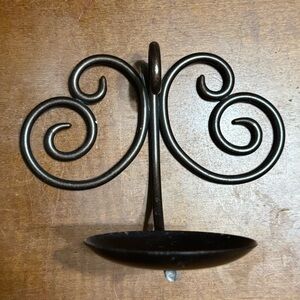 Elegant Dark Bronze Metal Wall Sconce